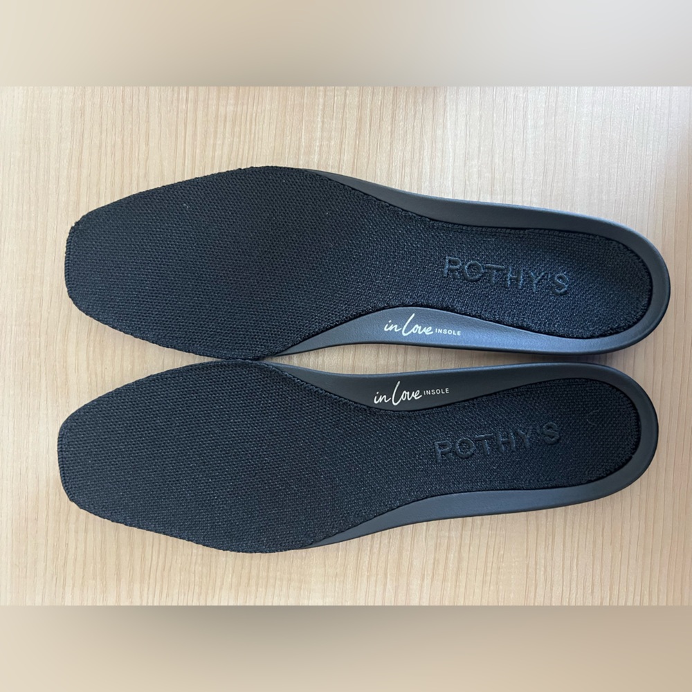 Rothy's | The Max Square Flat in Black - Picture 9 of 11